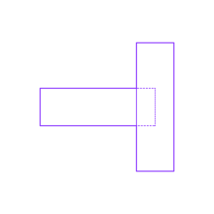 Buildings Wood Joinery Mortise Tenon Blind Outline Svg File, Free Vectors File